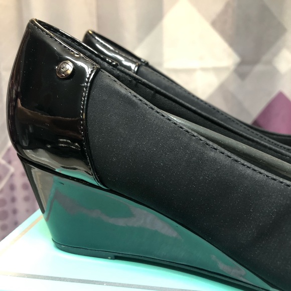 Marbella Julia oat wedges, black, 8.5 W - Picture 3 of 9